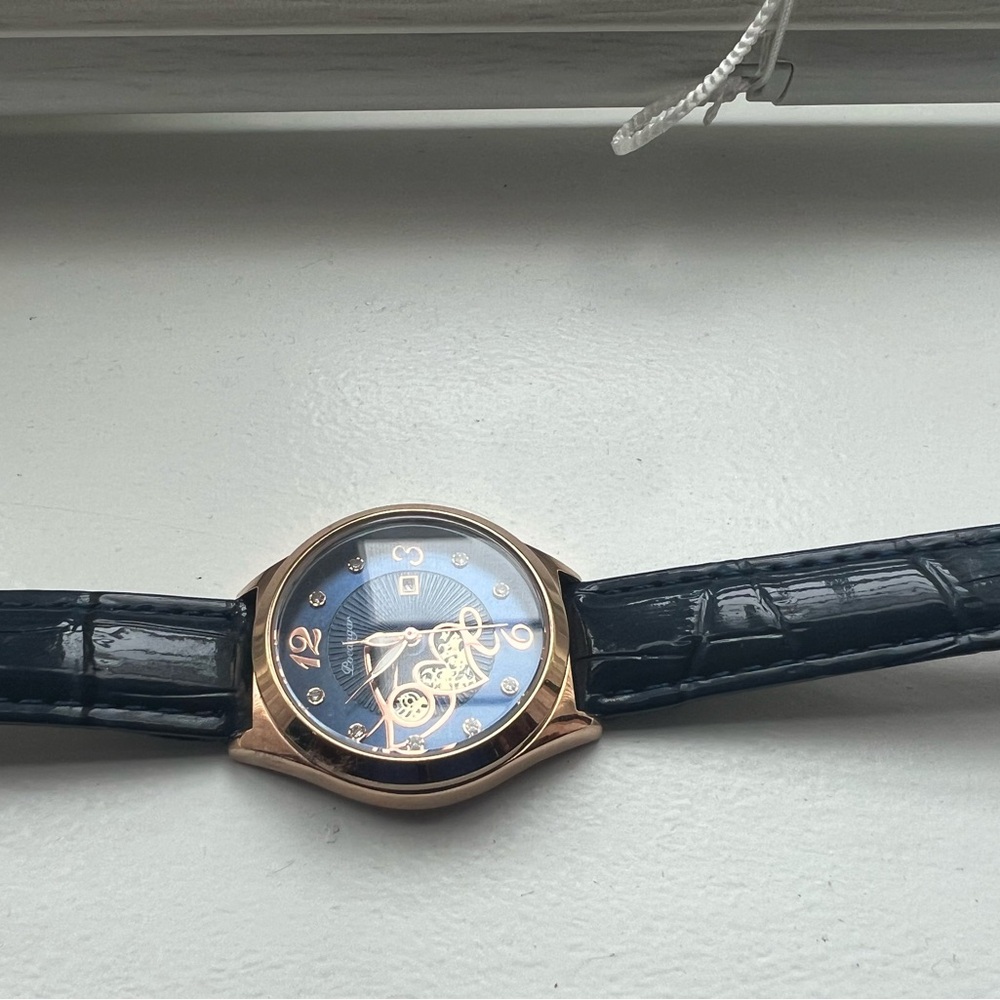 Elegant Gold and Blue Women's Watch